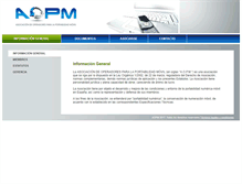 Tablet Screenshot of aopm.es